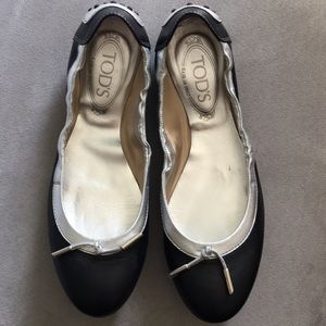 Tod's Women's Ballet Flats Size 8 Soft Leather